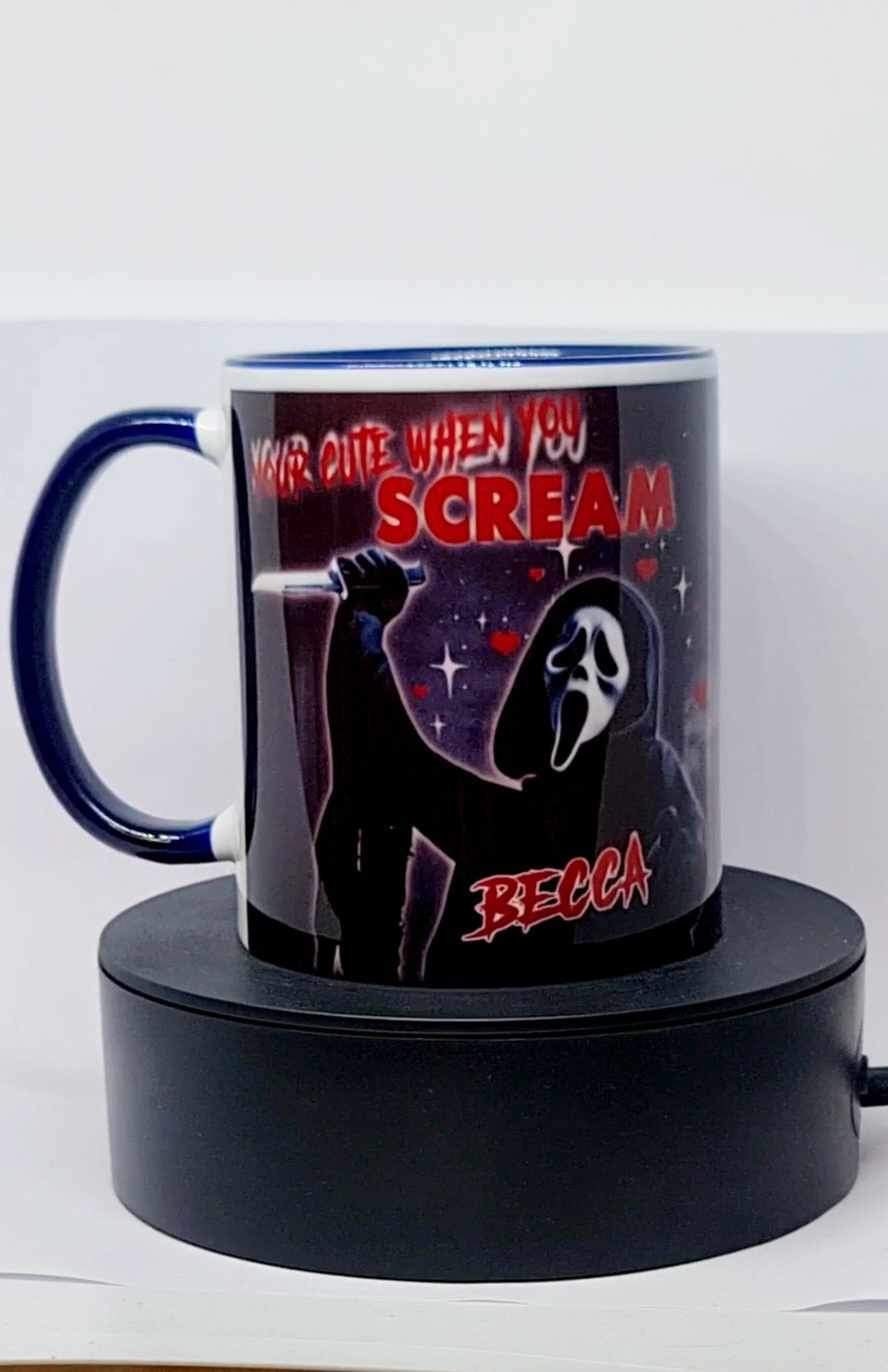 Personalised Scream mug
