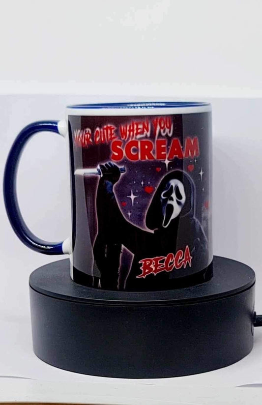 Personalised Scream mug