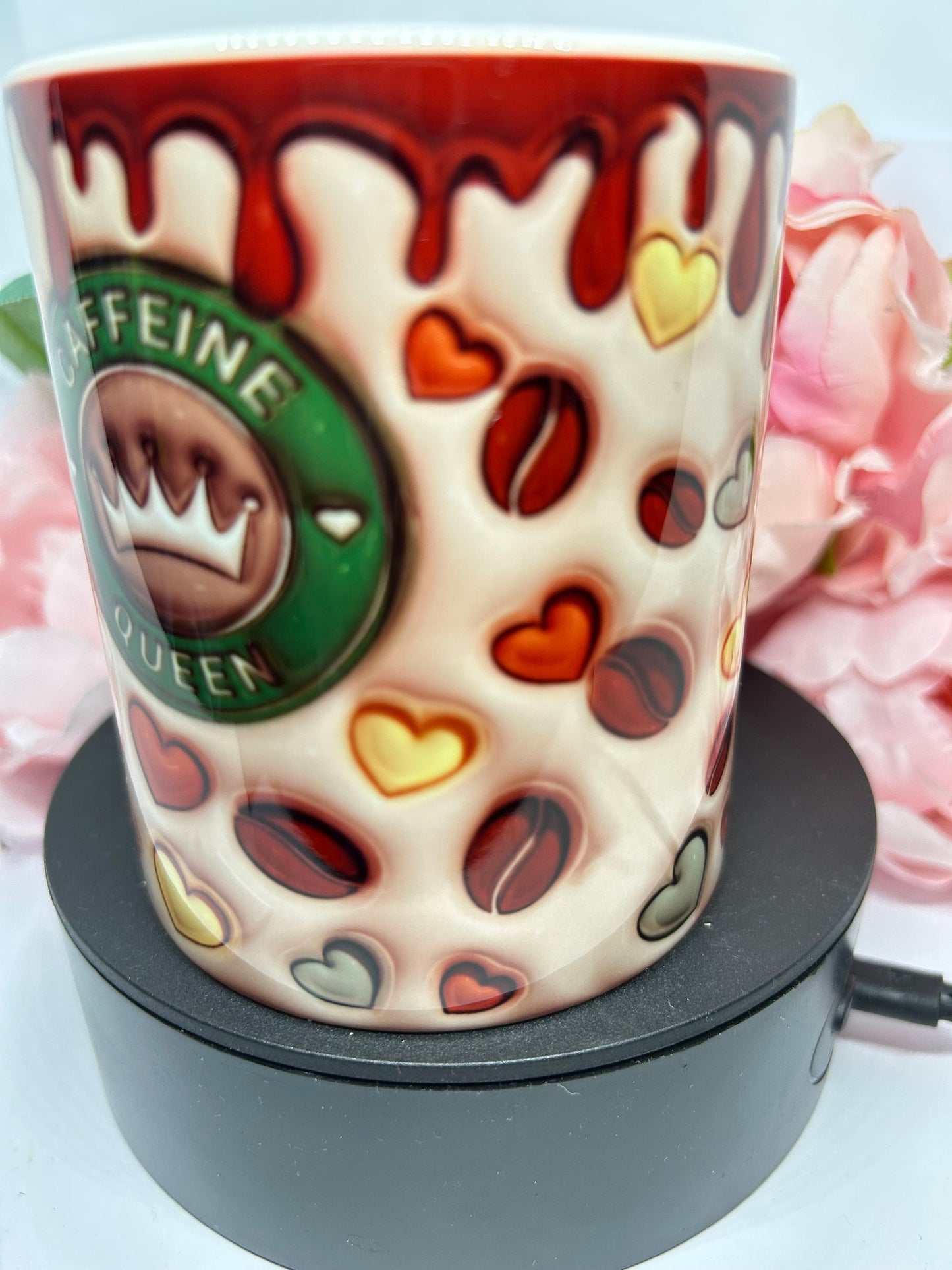 Caffeine queen 3D design mug