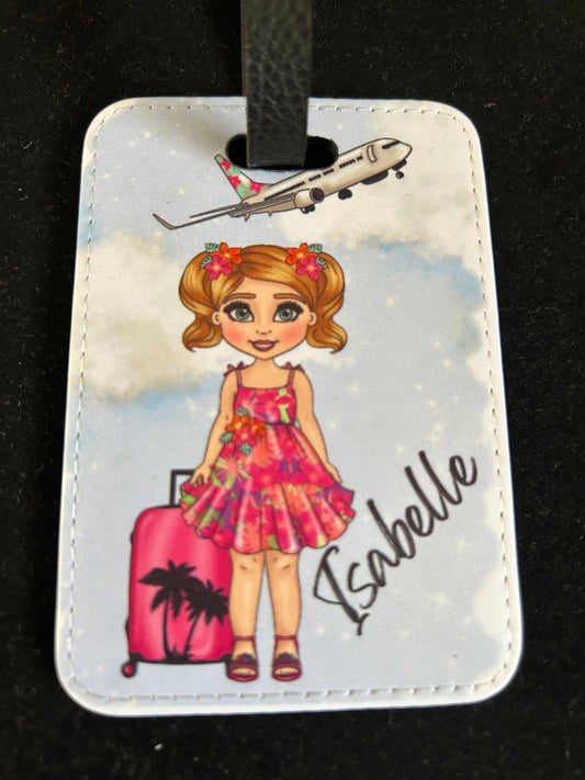 Personalised children’s   luggage tags