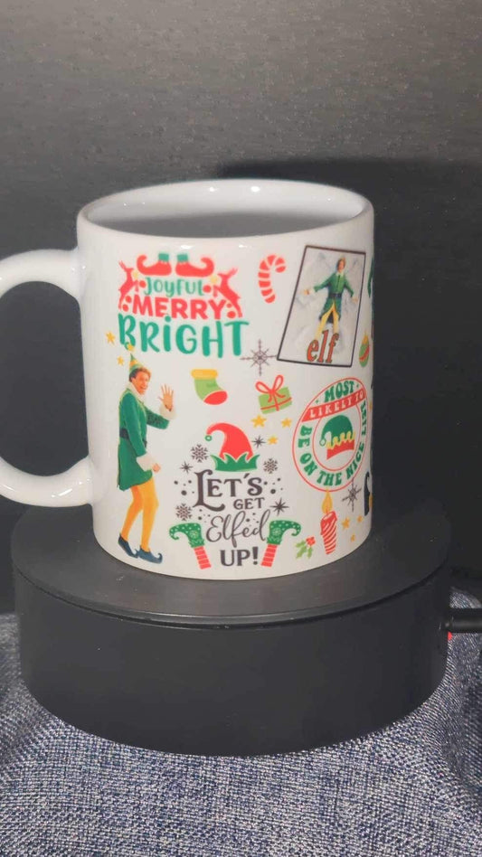 11oz elf Christmas mug