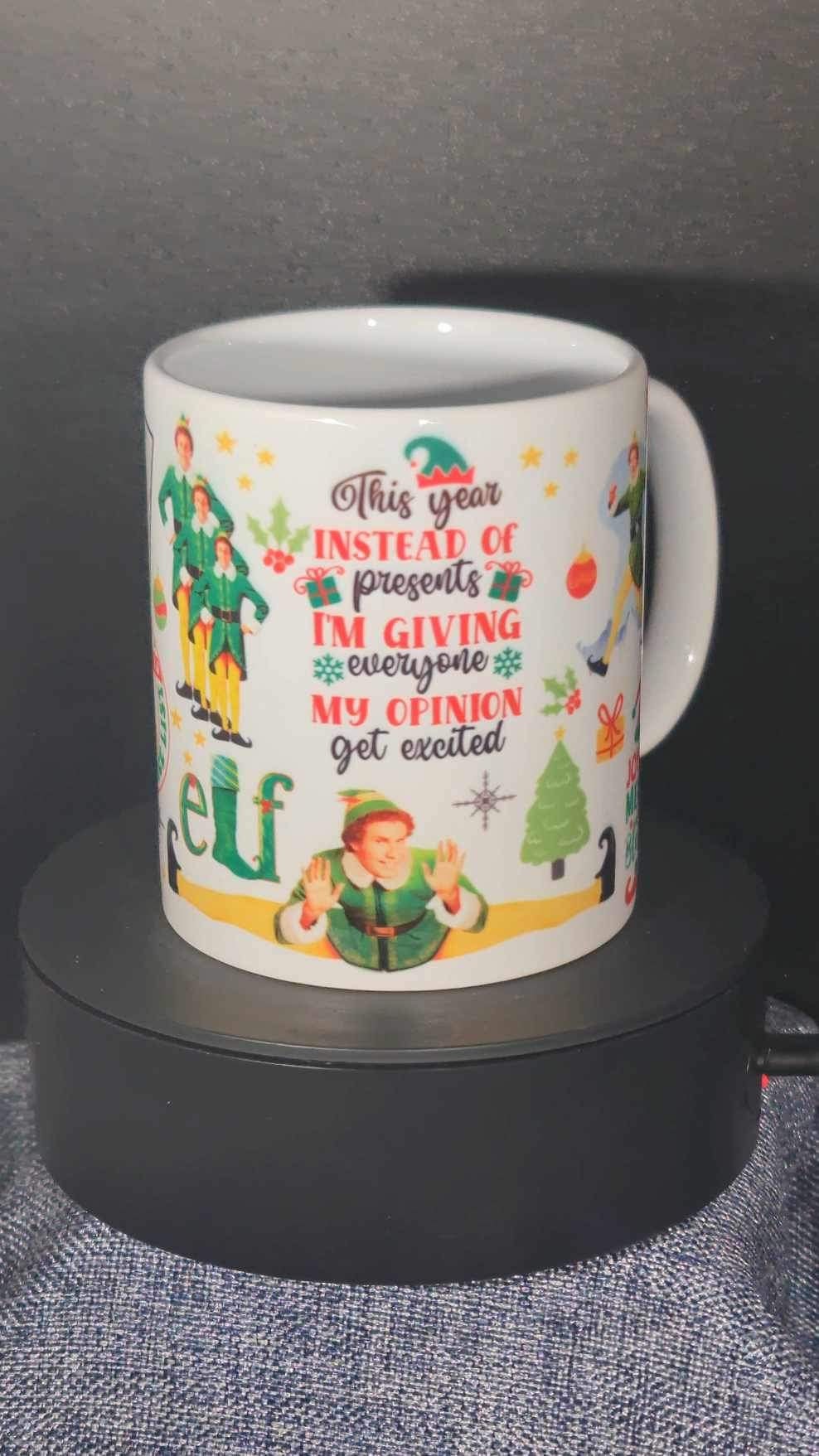 11oz elf Christmas mug