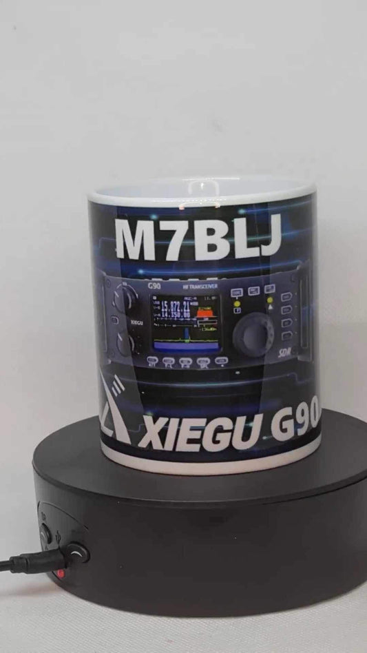 HF personalised Xiegu g90 callsign mug