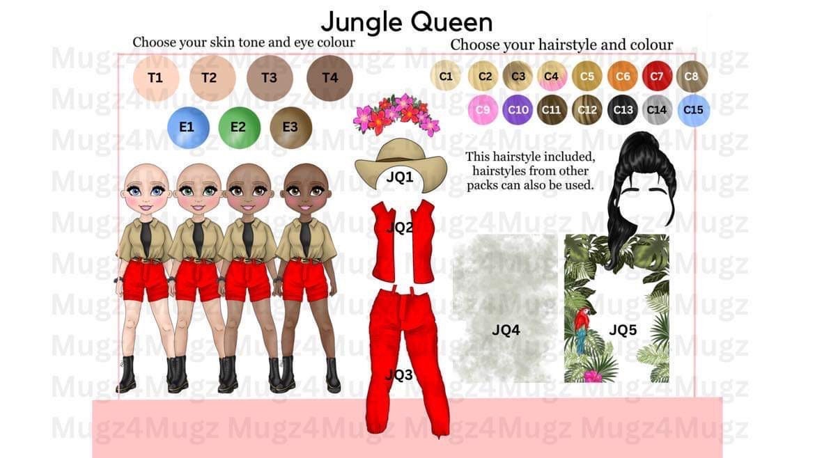 Personalised jungle cup