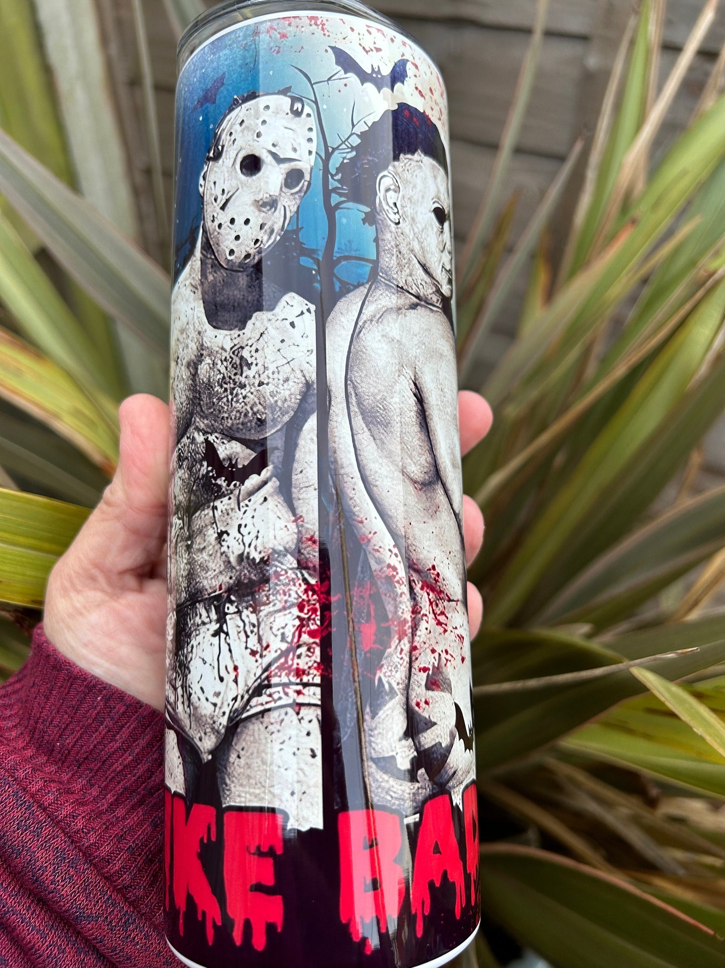 20oz I Like Bad Boys tumbler and straw
