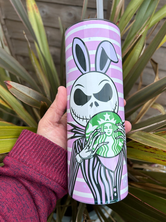 20oz Starbucks rabbit style tumbler and straw