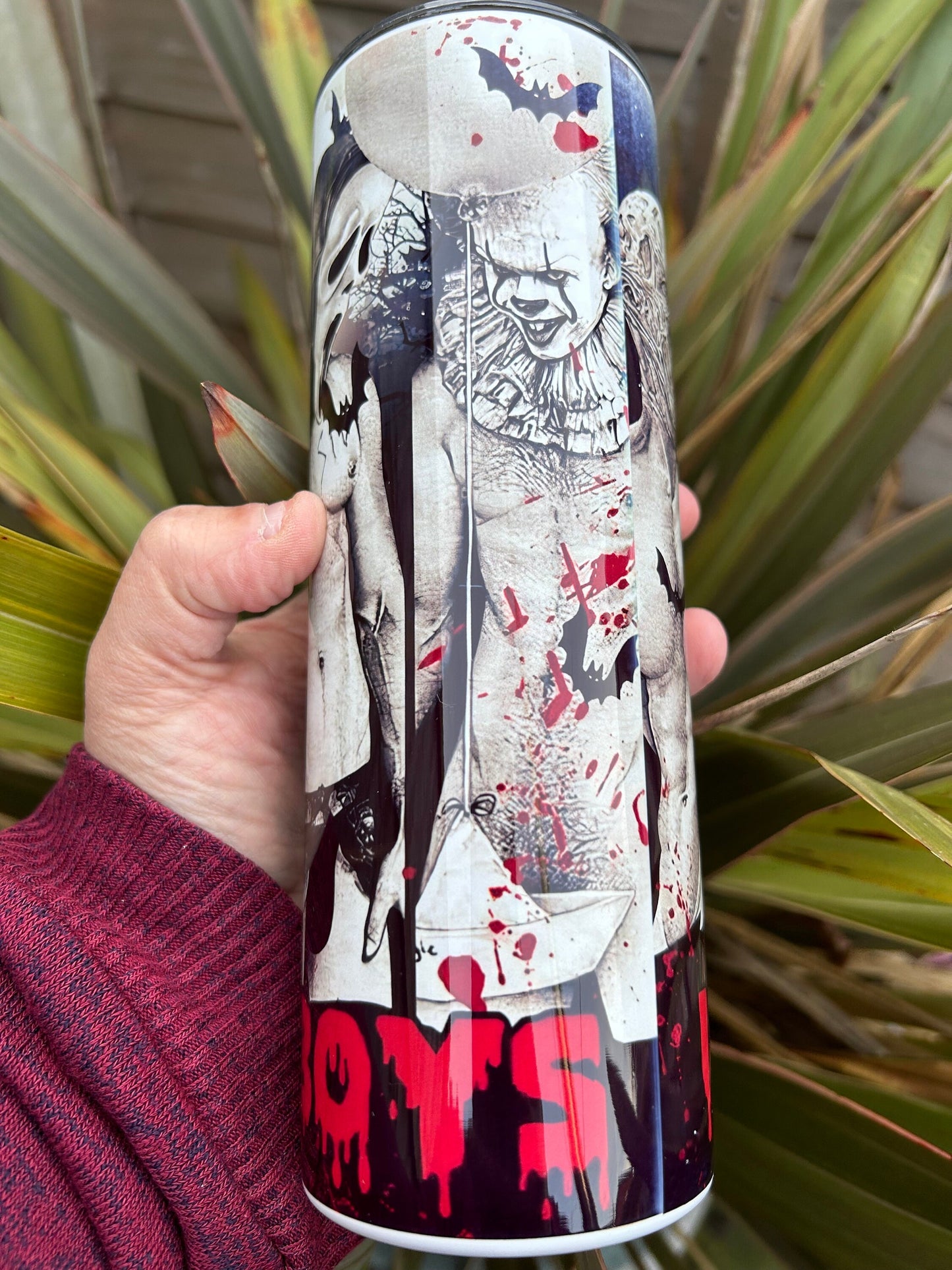 20oz I Like Bad Boys tumbler and straw