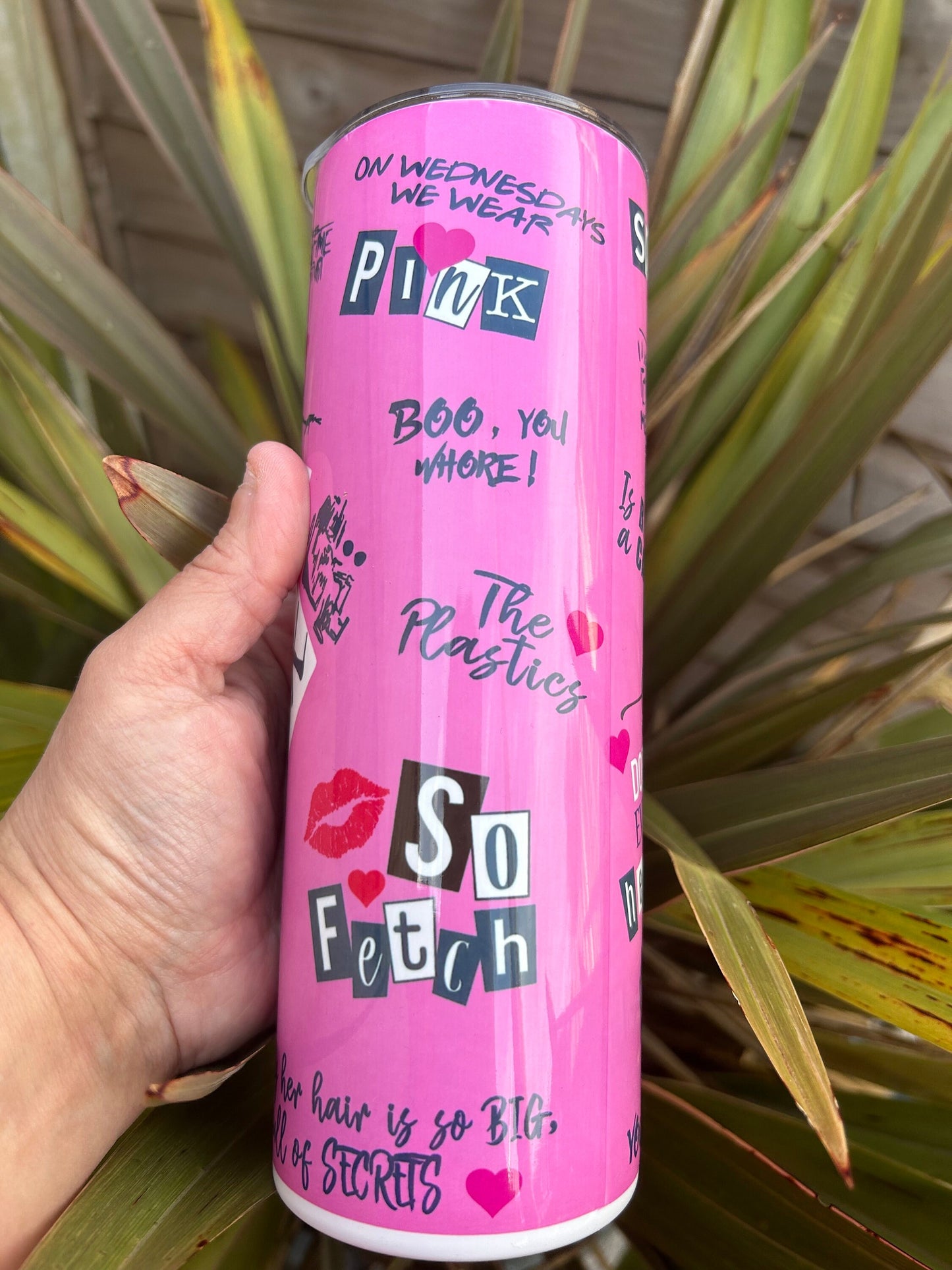 20oz burn book tumbler and straw