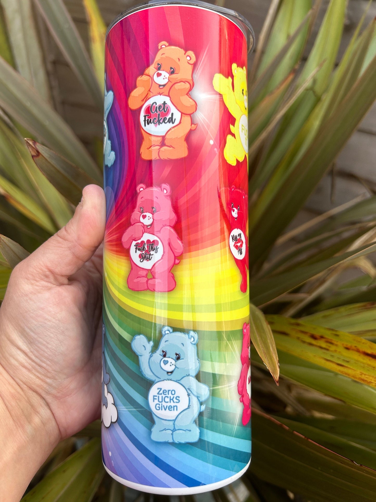 20oz Care Bear tumbler and straw
