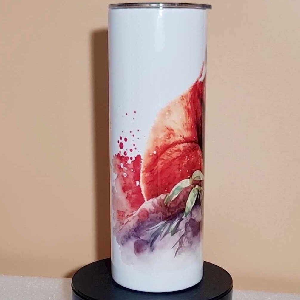 20oz Red Panda tumbler and straw