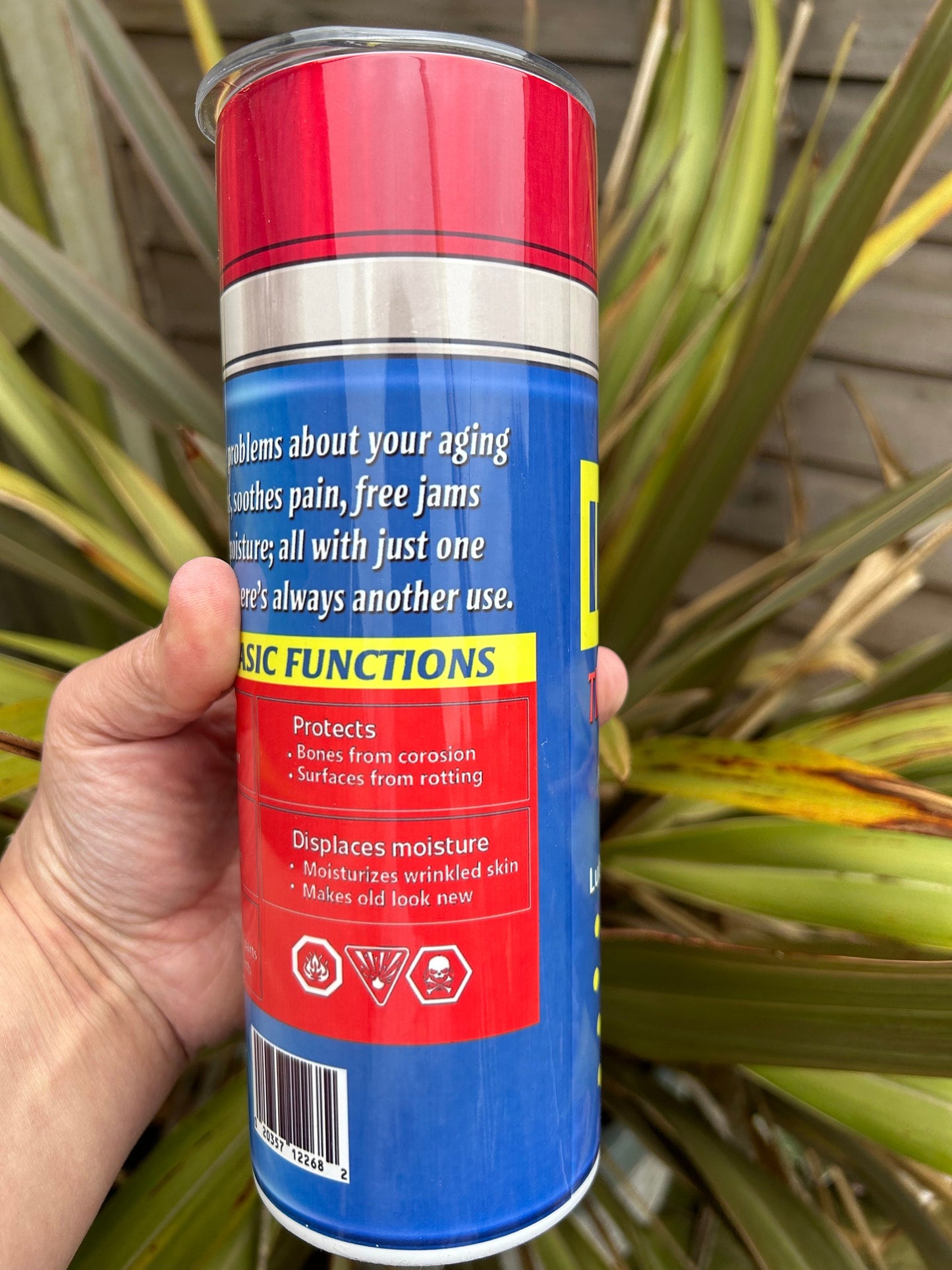 20oz Im old spray can tumbler and straw