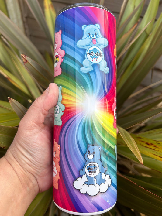 20oz Care Bear tumbler and straw