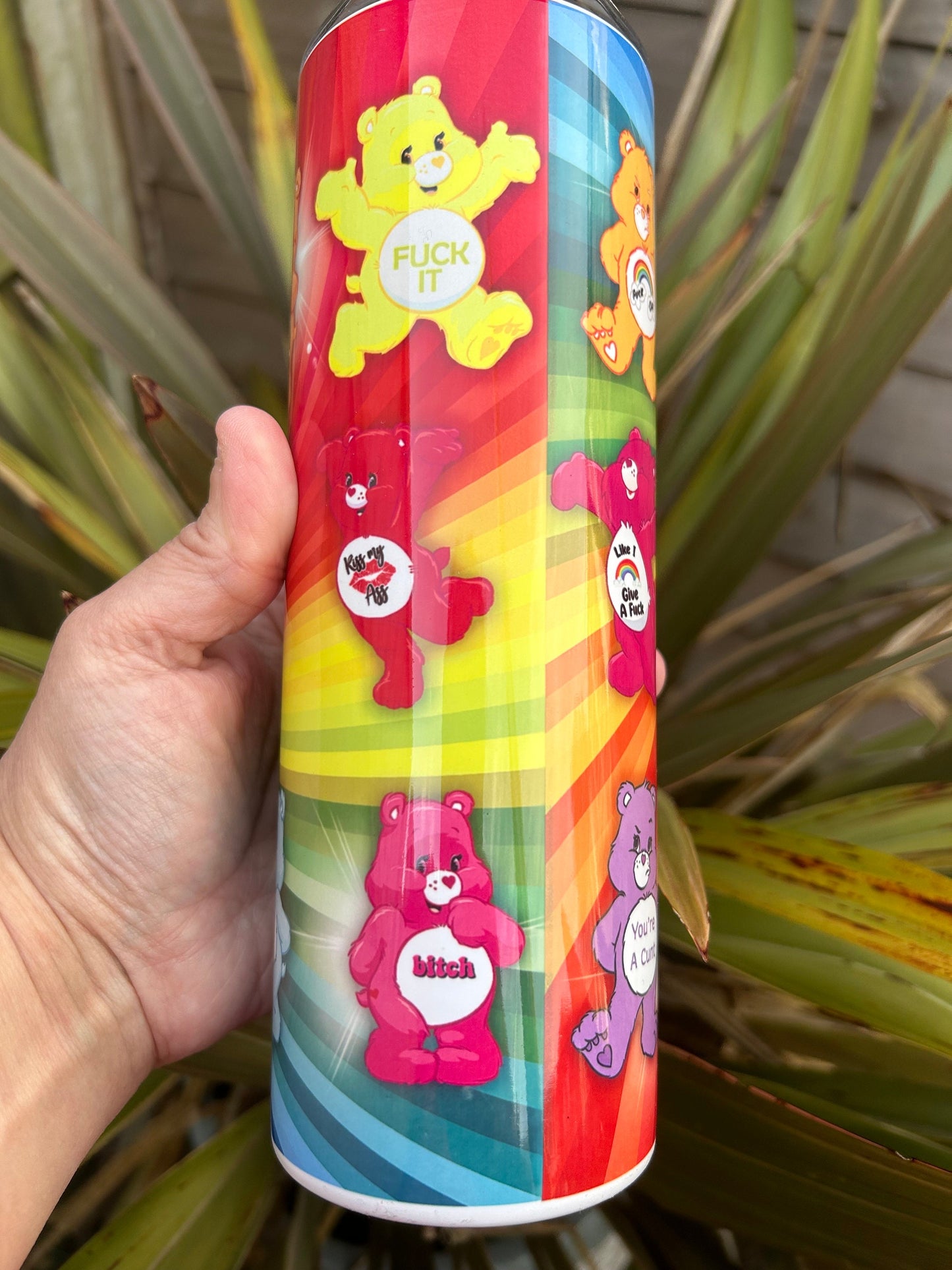 20oz Care Bear tumbler and straw