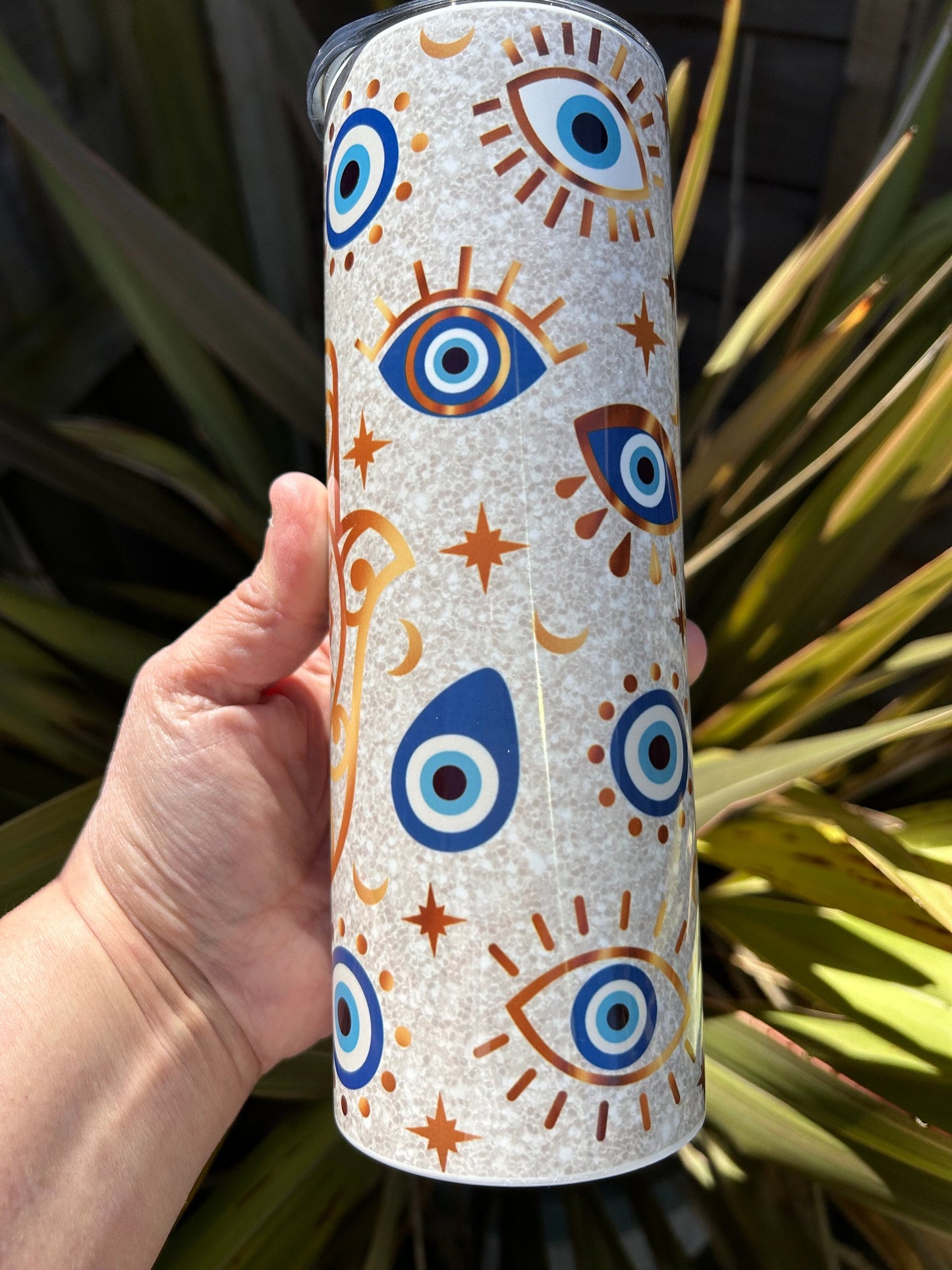 20oz Evil Eye tumbler and straw