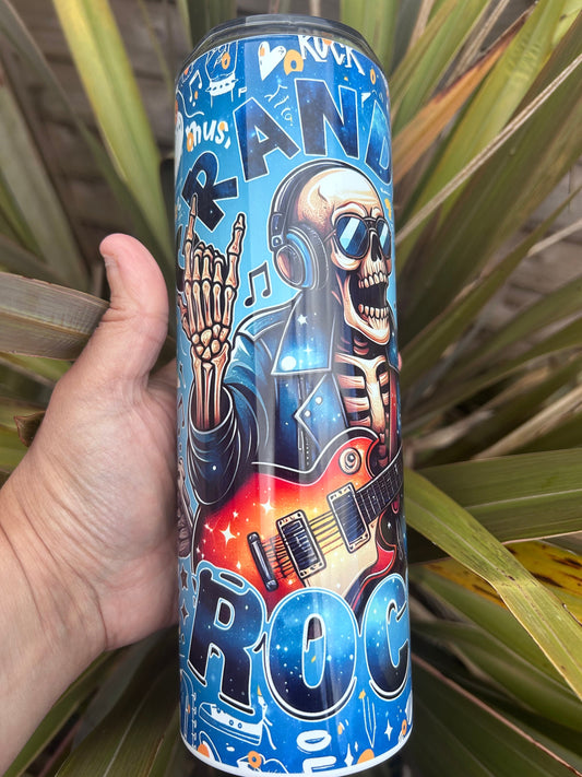 20oz Grandpa’s rock tumbler and straw
