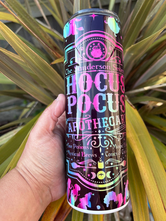 20oz hocus pocus style  tumbler and straw
