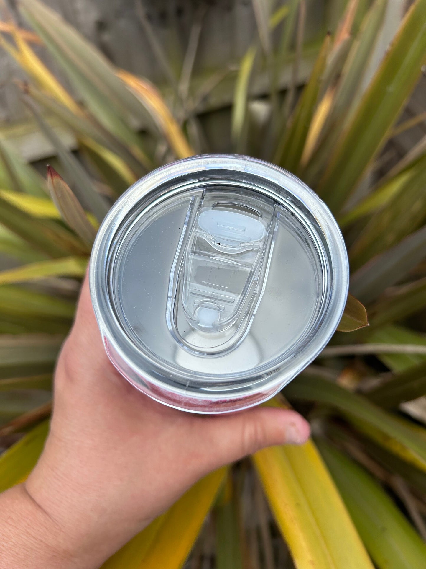 20oz Diet Coke pink sparkle tumbler and straw