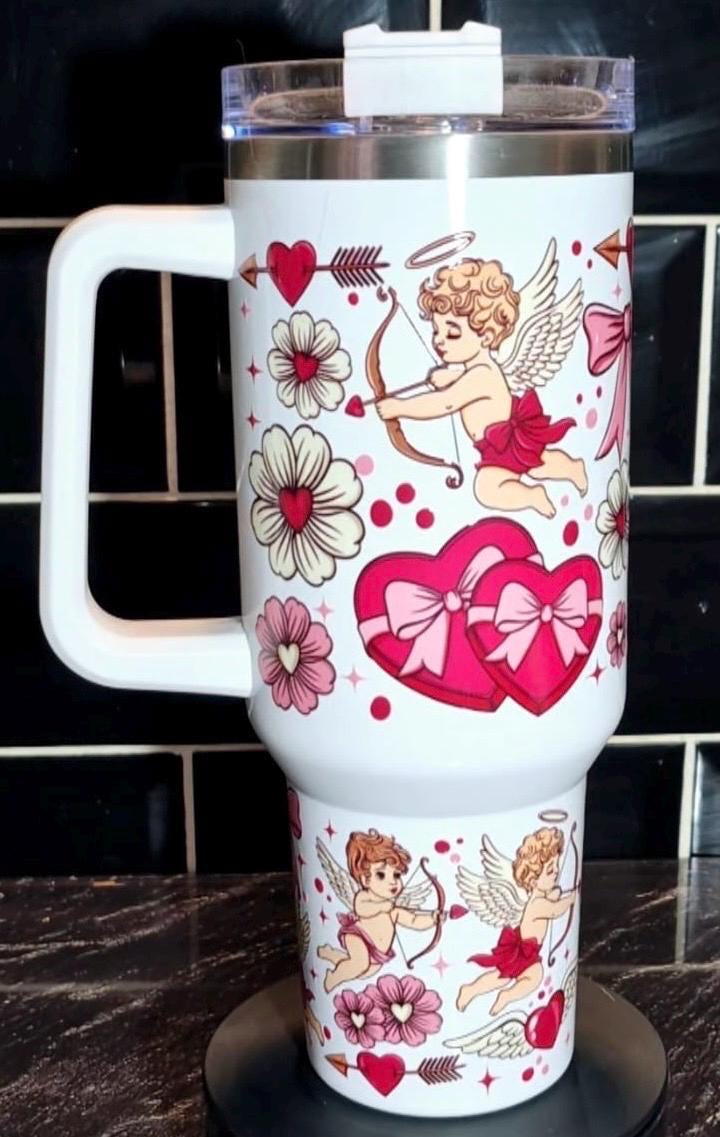 40oz Cupid Valentine Tumbler