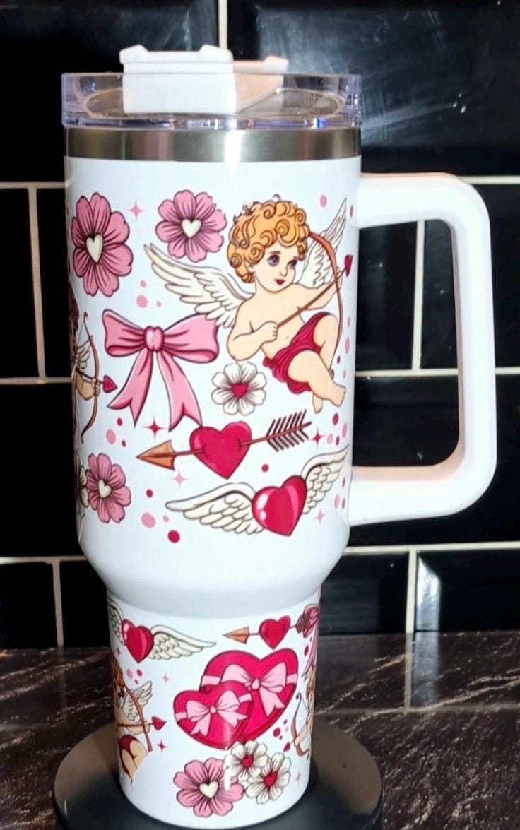 40oz Cupid Valentine Tumbler