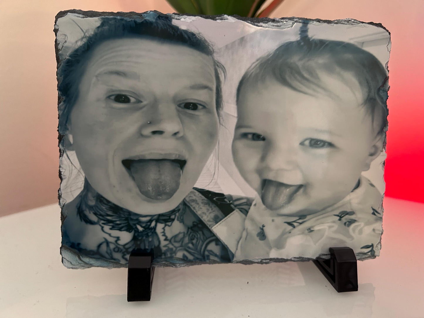 Personalised rock slate picture